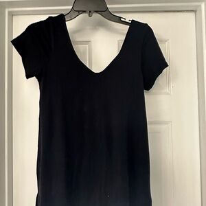 Athleta Black Fitted Short Sleeve T-Shirt